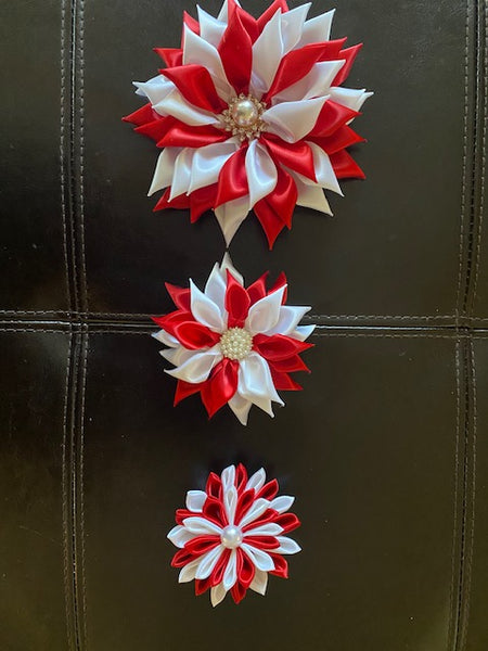 Ribbon Craft Flower Pin