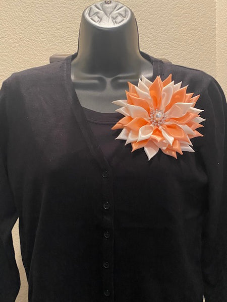 Ribbon Craft Flower Pin