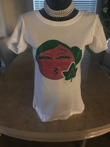 Pink and Green Emoji